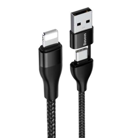 کابل تبدیل USB/USB-c به لایتنینگ باسئوس مدل CATLYW-G01 طول 1 متر