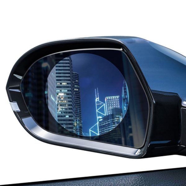 برچسب و محافظ ضد آب شیشه آینه خودرو باسئوس مدل SGFY-B بسته 2 عددی