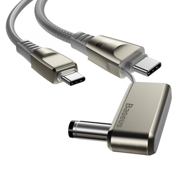 کابل تبدیل USB-C به USB-C و DC باسئوس مدل CA1T2-A طول ۲ متر