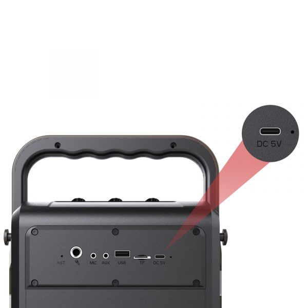 اسپیکر بلوتوثی قابل حمل دبلیو-کینگ مدل H2 به همراه میکروفون