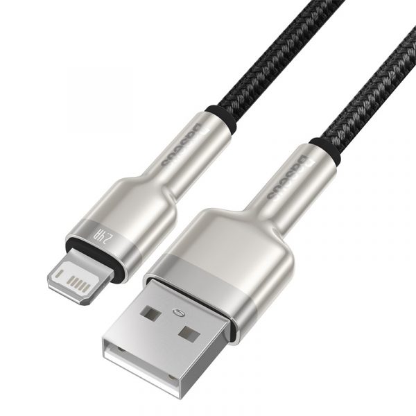 کابل تبدیل USB به لایتنینگ باسئوس مدل METAL DATA طول 2 متر