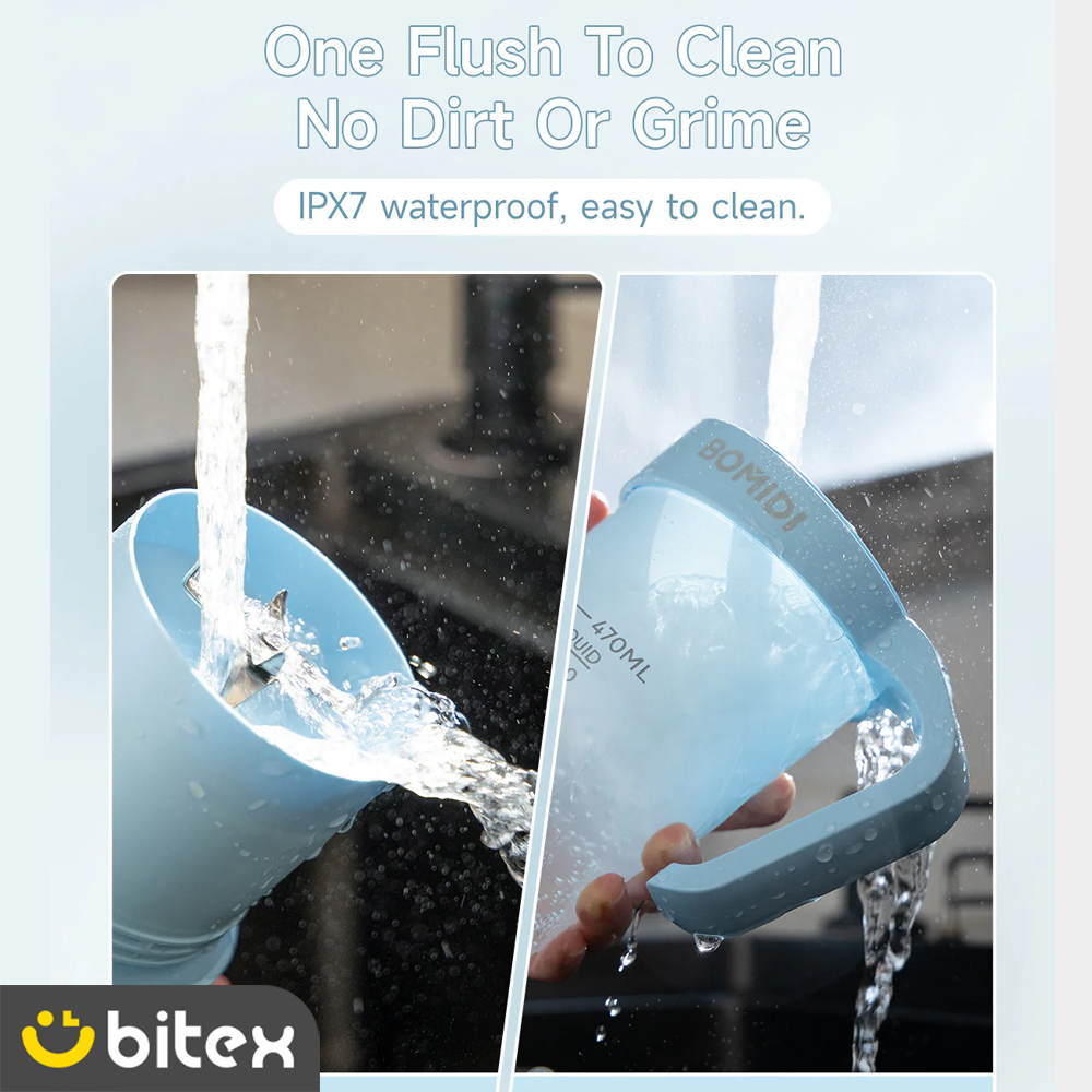 6 قابلیت ضد آب IPX7 شیکر شارژی شیائومی Bomidi JB01 برای شستشوی آسان