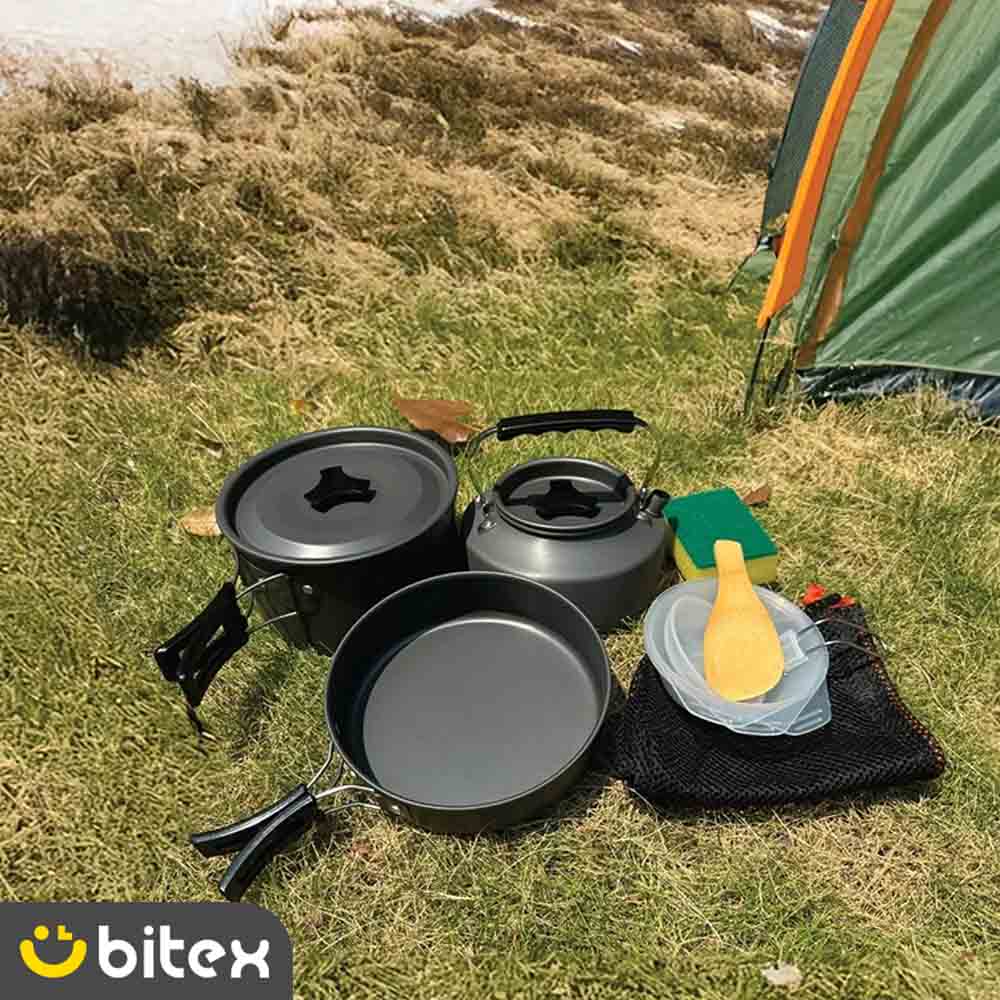2 مجموعه ظروف سفری گرین لاین مدل GN7N1COOKBK