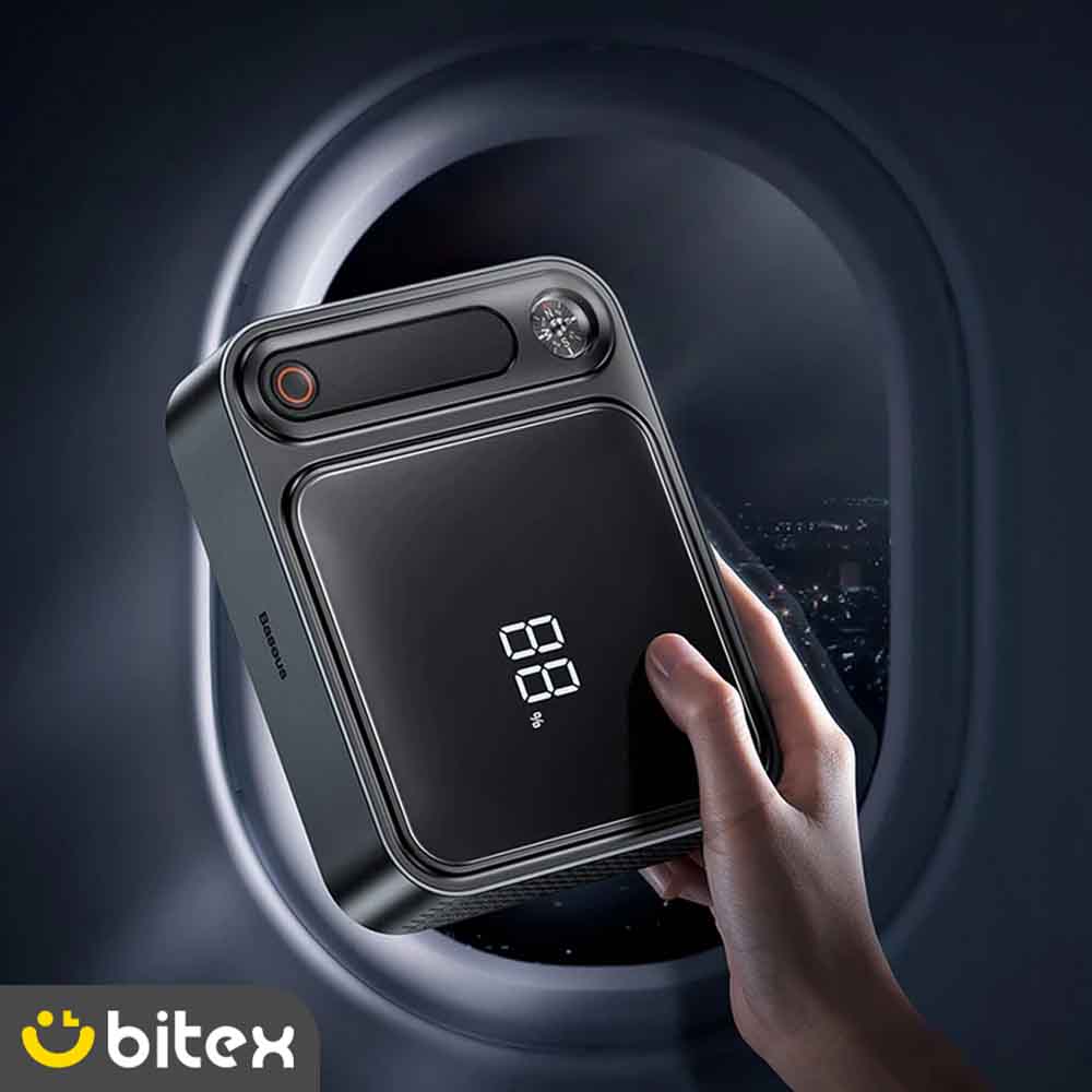 26 پاور بانک و جامپ استارتر خودرو بیسوس مدل C002514