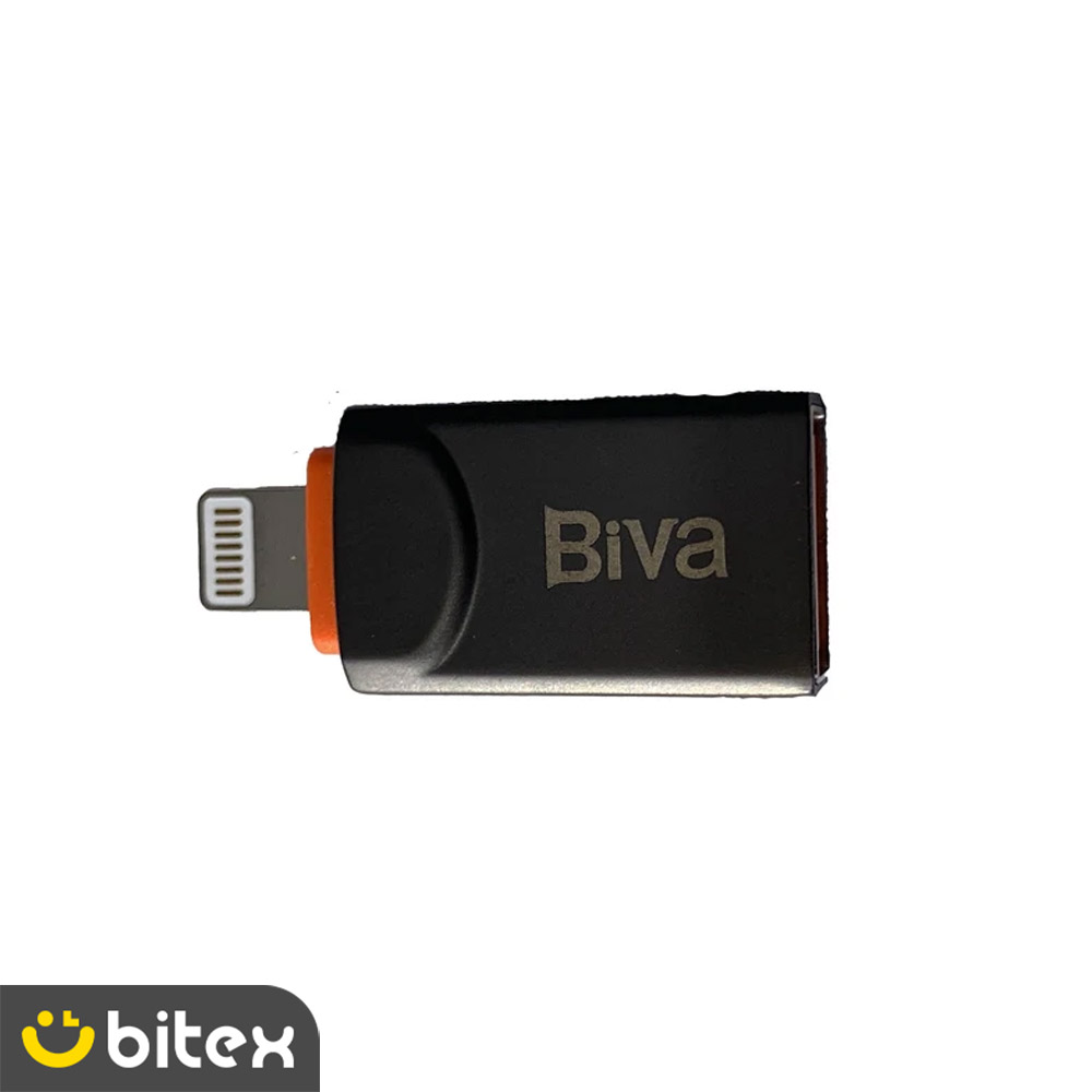 مبدل USB-A به لایتنینگ بیوا مدل OTG USB 3.0