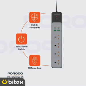 محافظ شوک الکتریکی و چند راهی برق مدل PD-FWCHO45-BK