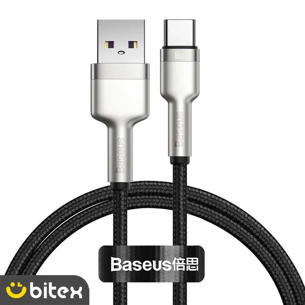 کابل تبدیل USB به USB-C بیسوس مدل CAKF HIGH CURRENT 66W
