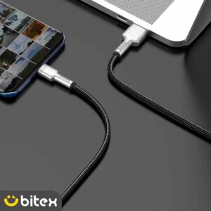 کابل تبدیل USB به USB-C بیسوس مدل Metal Data cable 66W
