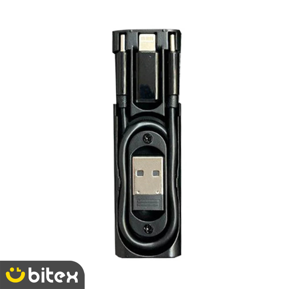 6 کابل تبدیل USB-C/USB به لایتنینگ/USB-C/MicroUSB بیوا مدل C-17