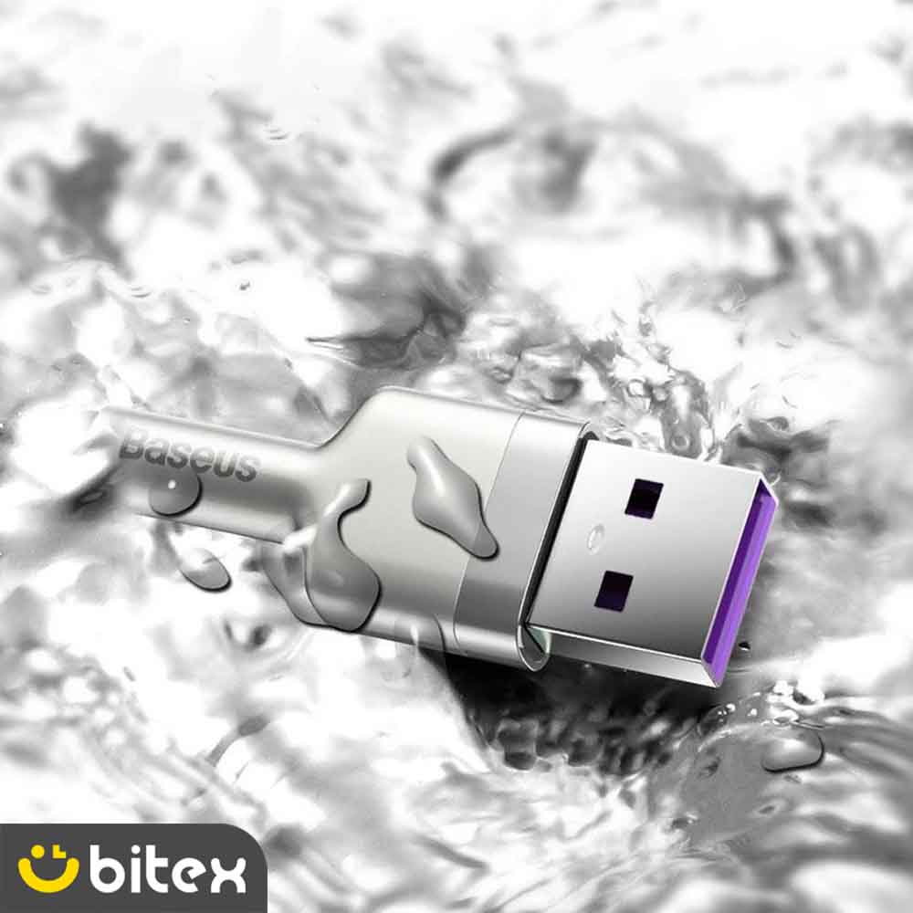 8 کابل تبدیل USB به USB-C بیسوس مدل Metal Data cable 66W